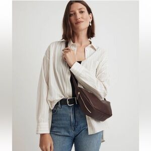 Madewell Sling Crossbody Bag in Chocolate Raisin